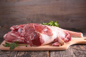 A big slab of wholesale lamb